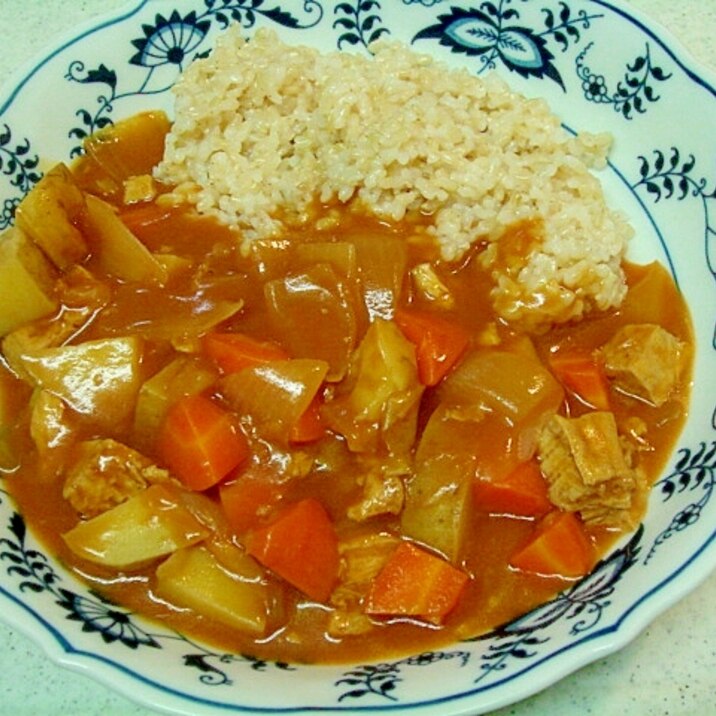 冷凍豆腐のハヤシライス